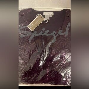 Spiegel Purple sequin duster